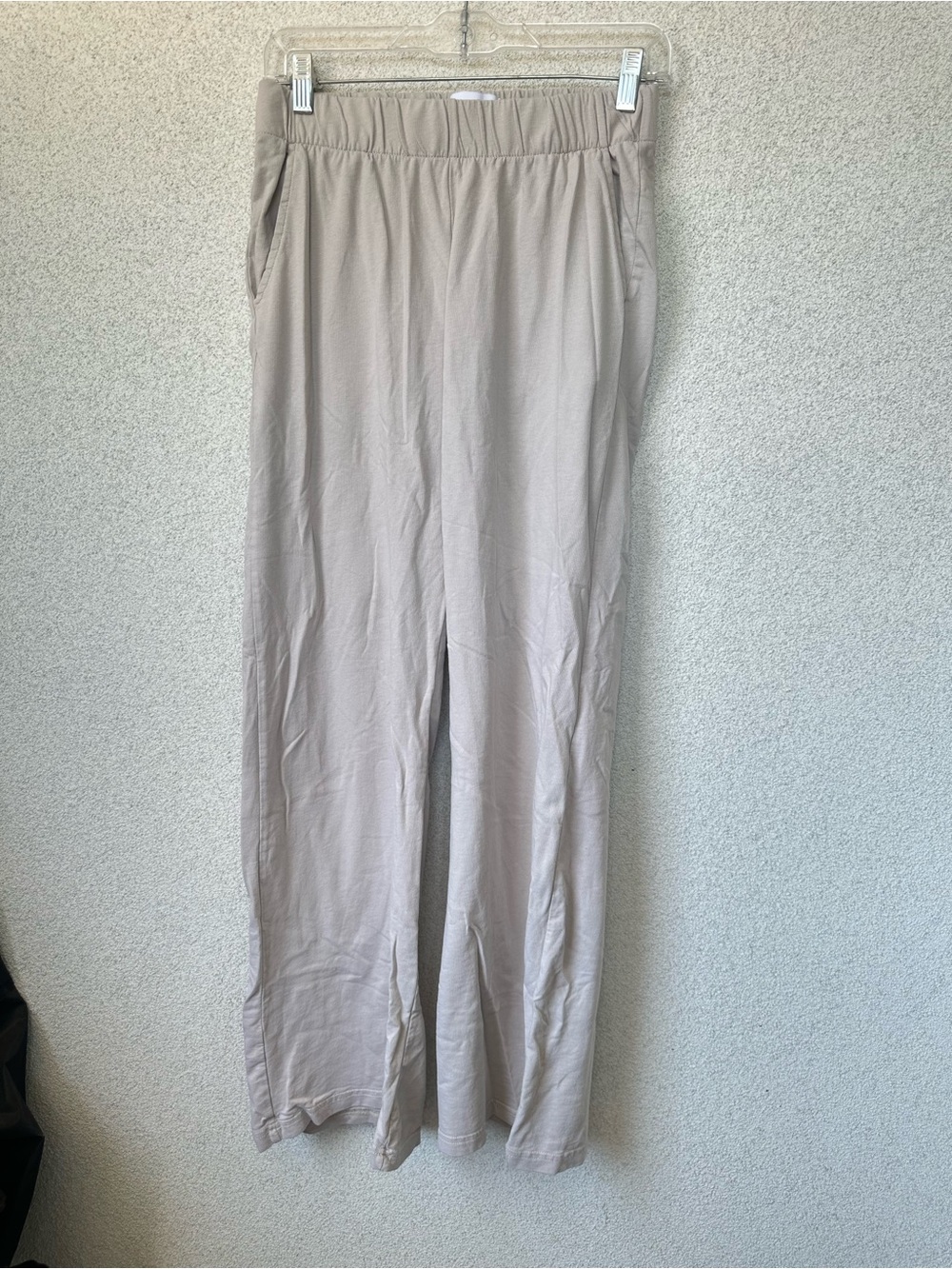 Talentless Women’s Medium Beige Wide Leg Lounge Pants